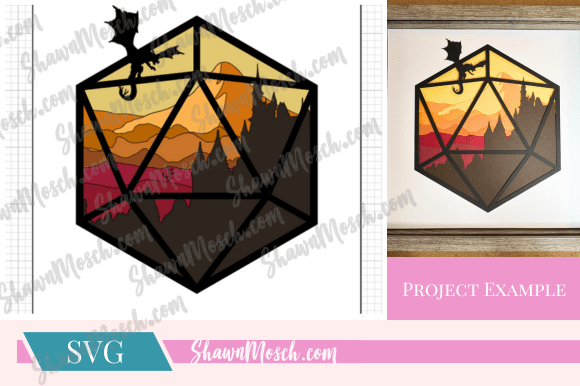Dragon Castle 3D SVG for Fantasy And Fairy Tales