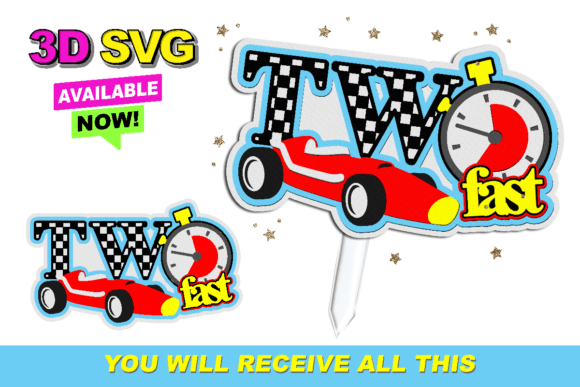 Fast Cake Topper 3D SVG Shapes Review