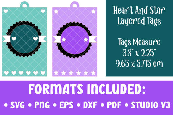 Hearts and Stars Layered 3D Tags SVG Review