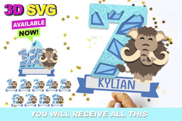 Ice Age Numbers Topper 3D SVG Shapes Review