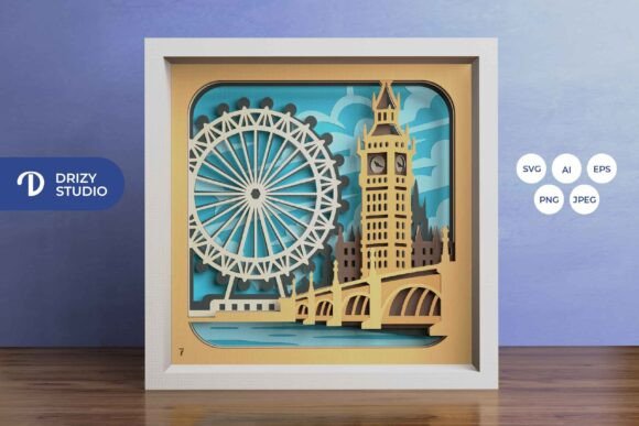 London 3D SVG Shadow Boxes Review