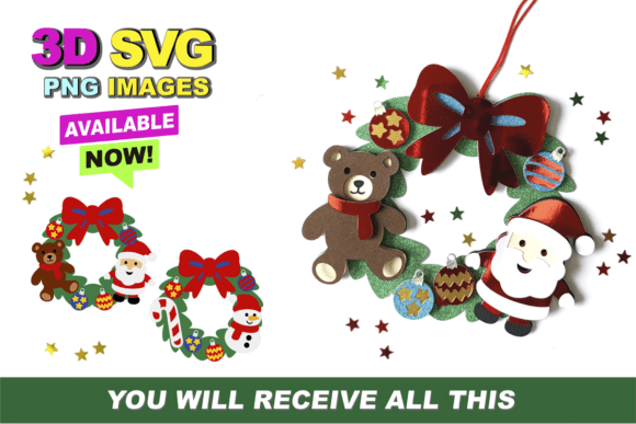 Review: 3D SVG Christmas Wreath for Blogs