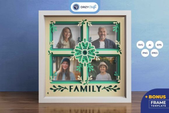 Review: Family Photo Frames 3D Layered Paper Cut Design