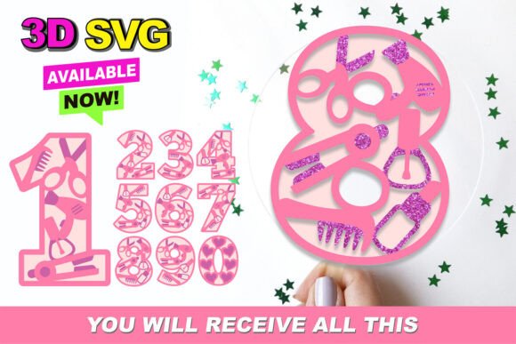 Reviewing Make Up Numbers 3D SVG for Shops
