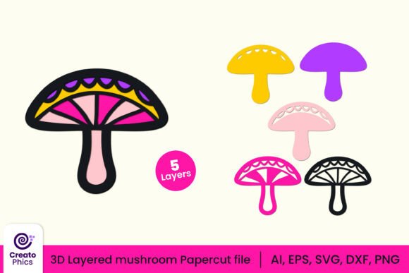 Reviewing the 3D Layered Mushroom Papercut SVG