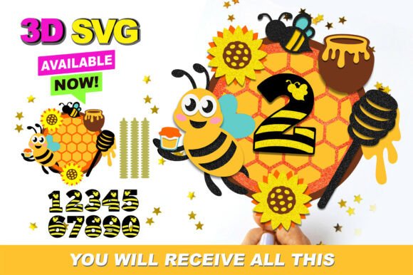 Reviewing the Honey Bee Cake Topper 3D SVG for Stitchers